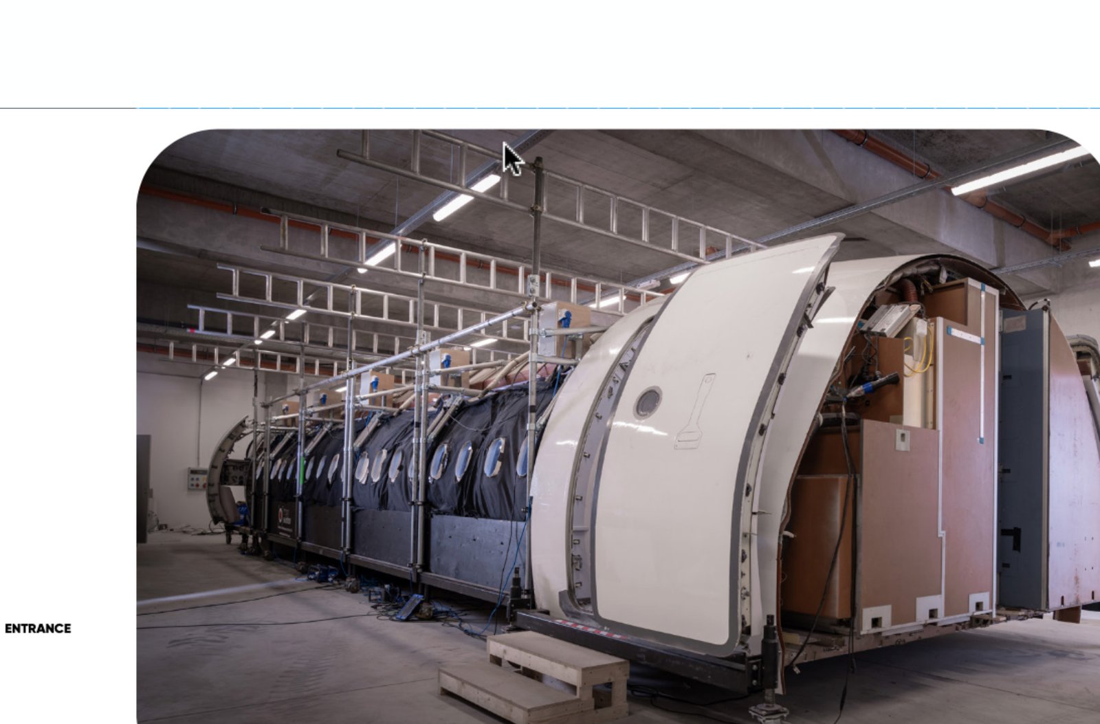 Modular aircraft fuselage sections in production